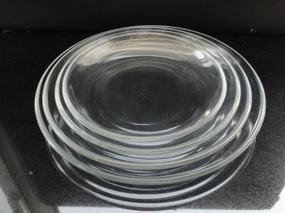 【10寸圆形高硼硅玻璃鲍鱼盘】价格,厂家,图片,碗、碟、盘,淄博华善玻璃制品销售部-